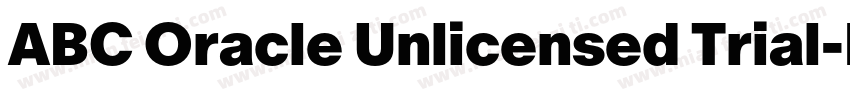 ABC Oracle Unlicensed Trial字体转换